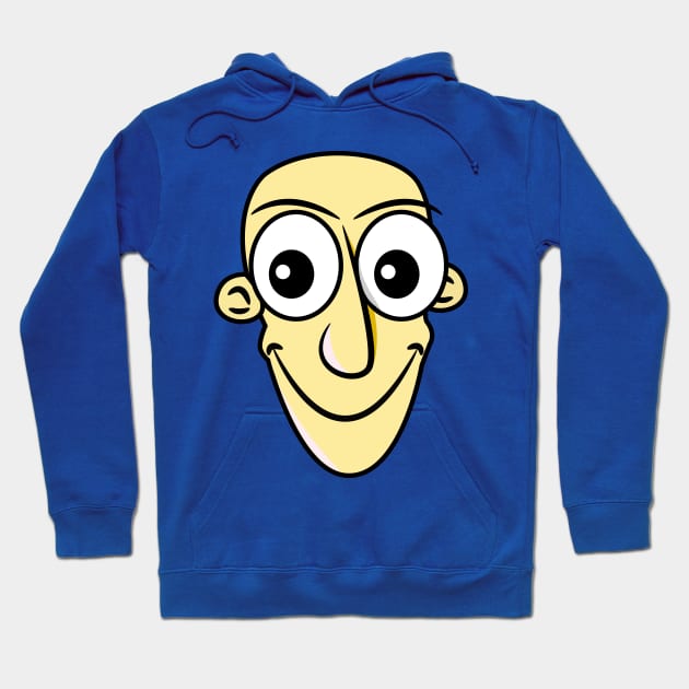 Grinning Funny Face Cartoon Emoji Hoodie by AllFunnyFaces